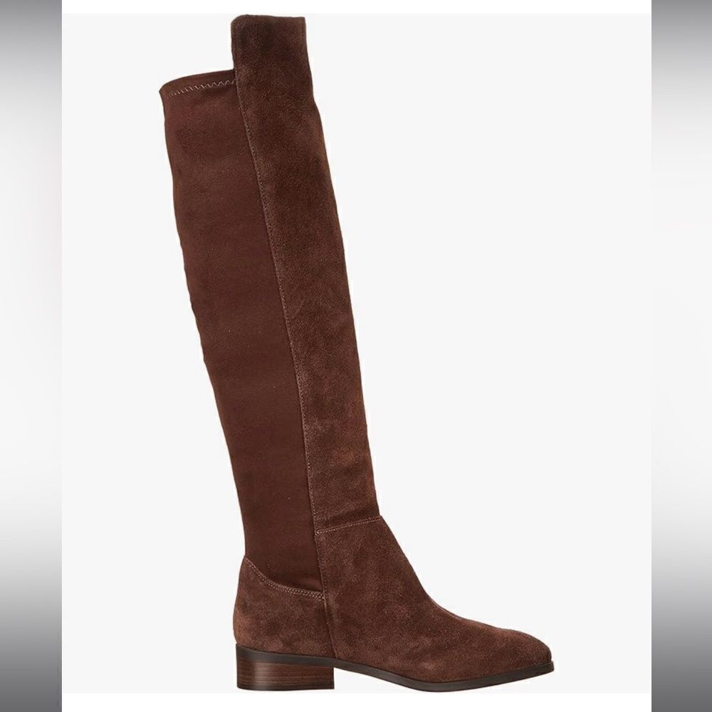 Lucky Brand Calypso Suede Over The Knee Boots in Chocolate Brown NWOB